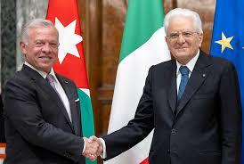    الرئيس الإيطالي: زيارة العاهل الأردني لروما بهذه الظروف العصيبة بالغ الأهمية وندعم جهود الوساطة