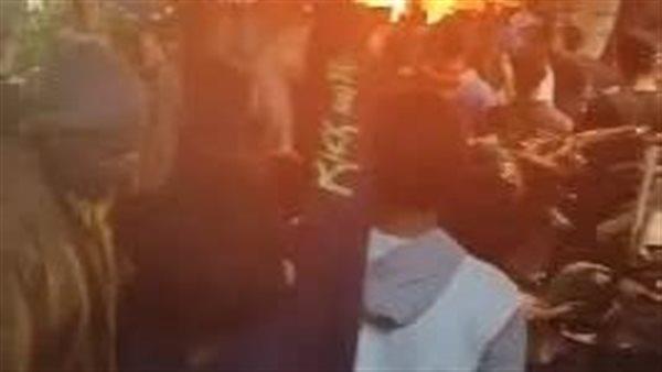 حريق يتلهم محلات تجارية في منطقة منشأة ناصر 