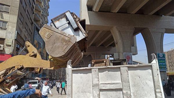 محافظة الجيزة تواصل جهودها لرفع الإشغالات ومنع التعديات على الطريق العام