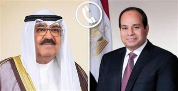   الرئيس السيسى وأمير الكويت يحذران من استمرار اعتداءات إسرائيل على غزة