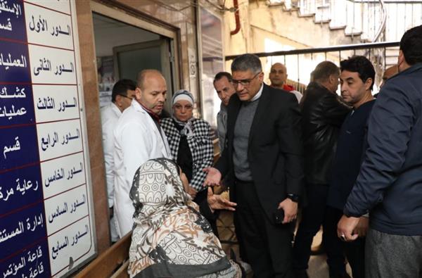 محافظ الجيزة يتفقد مستشفى الوراق المركزي للتأكد من انتظام الخدمات الطبية