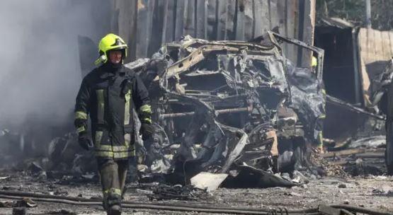 إصابة شخصين في هجوم روسي بطائرة مسيرة على كييف الأوكرانية