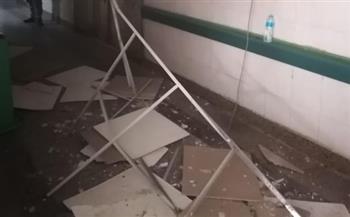   هدم مبنى قديم بمستشفى سوهاج الجامعي حفاظاً على الأرواح