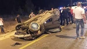 إصابة 5 أشخاص فى حادث انقلاب سيارة بطريق الفيوم الصحراوى