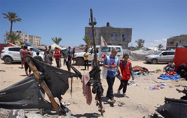 جيش الاحتلال الإسرائيلي يعترف بإطلاق النار على منشأة الصليب الأحمر في رفح
