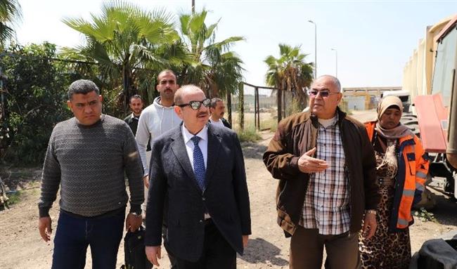 رئيس شركة الصرف الصحي يتفقد محطة التنقية الشرقية بالاسكندرية