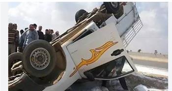 ننشر أسماء ضحايا حادث انقلاب سيارة ربع نقل بالمنيا