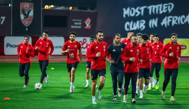 الأهلي يستأنف تدريباته استعدادا لمواجهة الهلال السوداني
