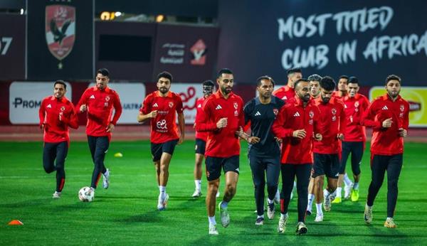 الأهلي يستأنف تدريباته استعدادا لمواجهة الهلال السوداني