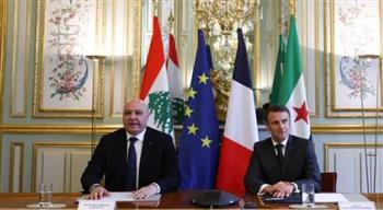   عون يبحث مع ماكرون في باريس الوضع بالجنوب اللبناني إثر القصف الإسرائيلي