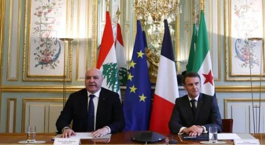 عون يبحث مع ماكرون في باريس الوضع بالجنوب اللبناني إثر القصف الإسرائيلي