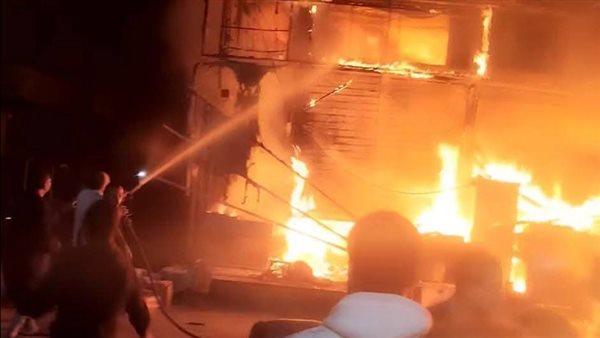 السيطرة على حريق بورشة أخشاب في المحلة