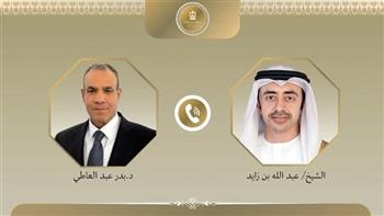   وزير الخارجية يبحث مع نظيره الإماراتي القضايا الإقليمية في المنطقة العربية والقارة الإفريقية 