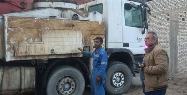 " محليه قنا " إيقاف أعمال بناء بدون ترخيص بقطاع البيئة