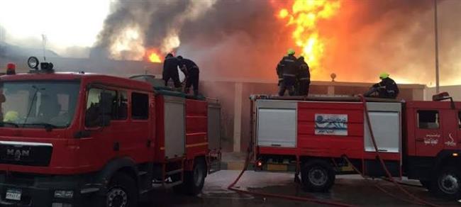 إخماد حريق داخل لوكيشن تصوير فى منطقة الهرم دون إصابات