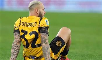 انتر ميلان الإيطالي يعلن إصابة ديماركو دون الكشف عن مدة غيابه عن الملاعب