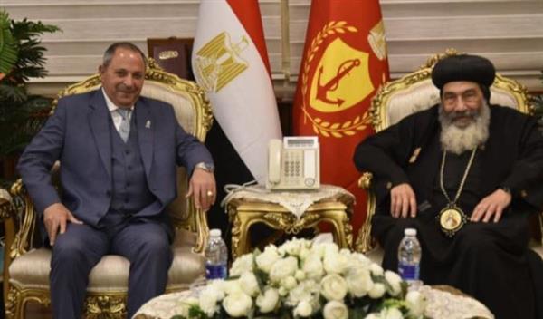 محافظ بورسعيد يستقبل وفود كنسية للتهنئة بعيد الفطر المبارك