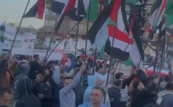   الألاف بساحة مسجد الصديق يؤيدون الرئيس السيسي ويرفضون تهجير أهالي غزة| فيديو