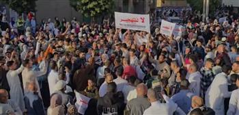   فلسطين في القلب.. الآلاف من أهالى الفيوم ينظمون وقفة احتجاجية  لدعم غزة ورفض التهجير