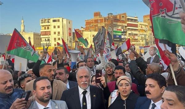 " تنسيقية شباب الأحزاب" تشارك في وقفات تضامنية لدعم القضية الفلسطينية ورفض التهجير