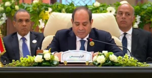 الرئيس السيسي: العدوان على غزة خلف وصمة عار في تاريخ البشرية