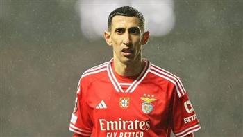   "فابريزبو رومانو": غياب دي ماريا عن مباراة بنفيكا أمام برشلونة في دوري الأبطال