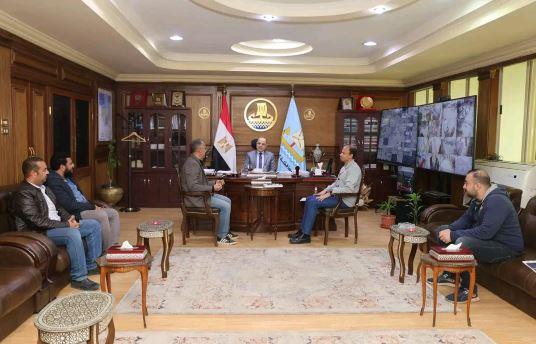 عبد المعطي يجتمع بشركة المقاولون العرب لبحث تطوير وتنمية بحيرة البرلس