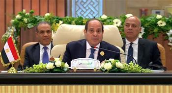   الرئيس السيسي يعلن اعتماد خطة إعادة إعمار غزة والبيان الختامي للقمة العربية الطارئة