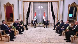 الرئيس السيسى يؤكد لنظيره العراقى استعداد مصر للانخراط فى جهود التنمية بالعراق
