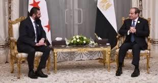   "الشرع" يؤكد للرئيس السيسى حرصه على بدء صفحة جديدة من علاقات الأخوة مع مصر