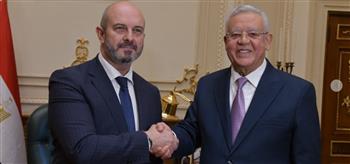 المستشار حنفي جبالي رئيس مجلس النواب يستقبل رئيس الشيوخ الإسباني