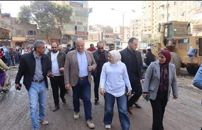 محافظ القليوبية يتابع تنفيذ خطة الرصف بشبرا الخيمة