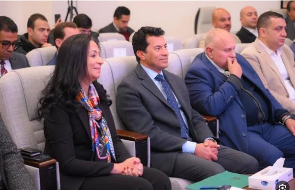 صبحي ومرسي يشهدان المؤتمر الصحفي للبعثة المصرية المشاركة في الألعاب العالمية الشتوية