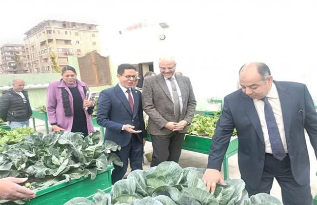 محافظ القليوبية : تعميم تجربة هيئة الشبان العالمية في زراعة الأسطح 