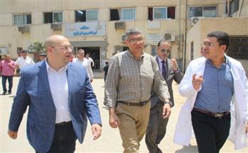   محافظ الجيزة يتفقد مستشفي أبو النمرس المركزي