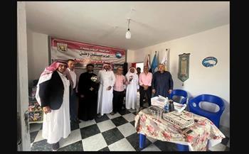 وفد من كنيسة نويبع يزور مقر حزب مستقبل وطن لتهنئة المسلمين بعيد الفطر