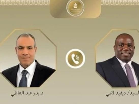وزير الخارجية يبحث هاتفيًا مع نظيره البريطاني العلاقات الثنائية والأوضاع في المنطقة 