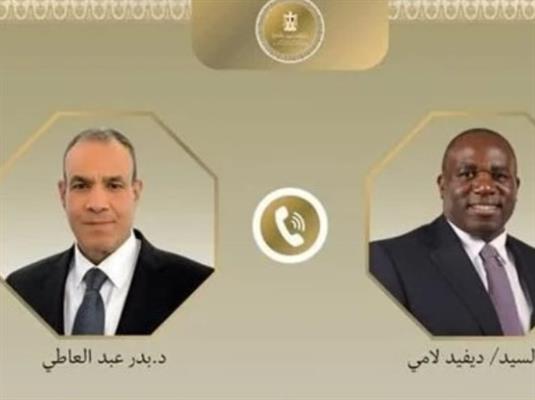 وزير الخارجية يبحث هاتفيًا مع نظيره البريطاني العلاقات الثنائية والأوضاع في المنطقة