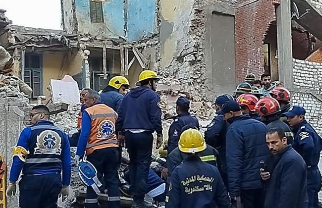 وفاة سيدة بعقار الإسكندرية المنهار