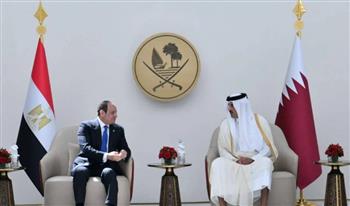 الرئيس السيسي يؤكد أهمية زيادة حجم التبادل التجاري وتعزيز الاستثمارات القطرية في مصر