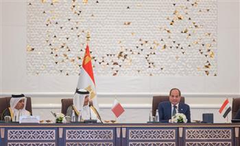   الرئيس السيسي وأمير قطر يؤكدان ضرورة دعم الخطة العربية لإعادة إعمار غزة