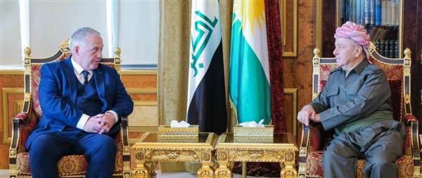 بارزاني يستقبل وفداً مشتركاً من البرلمانين البريطاني والأوروبي