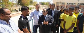   "عكاوي" يتابع أعمال التطوير بنادي أعضاء هيئة التدريس بجنوب الوادي