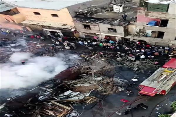 محافظ القاهرة: تشكيل لجنة هندسية لبيان مدى تأثر العقارات المجاورة لحريق الشرابية