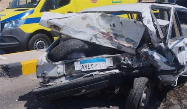 مصرع شاب وإصابة 3 آخرين فى حادث تصادم بالبحيرة