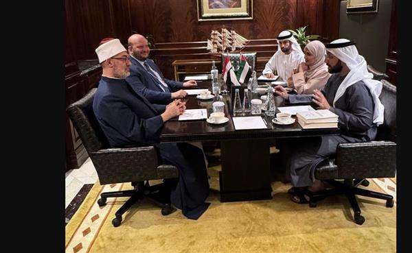 مفتي الجمهورية يلتقي رئيس جامعة محمد بن زايد لبحث سُبل التعاون
