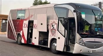   حافلة الزمالك تصل برج العرب استعدادا لمواجهة سموحة في كأس العاصمة