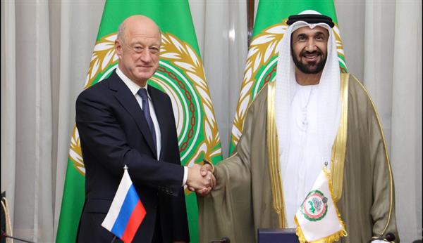 رئيس البرلمان العربي يلتقي نائب رئيس مجلس الدوما الروسي
