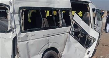 مصرع شخص وإصابة 3 آخرين فى حادث تصادم بصحراوى البحيرة