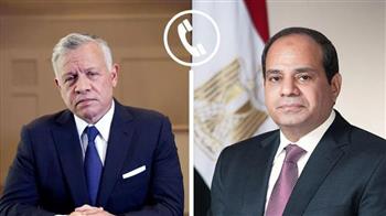   الرئيس السيسي يُجري اتصالًا هاتفياً بالعاهل الأردني